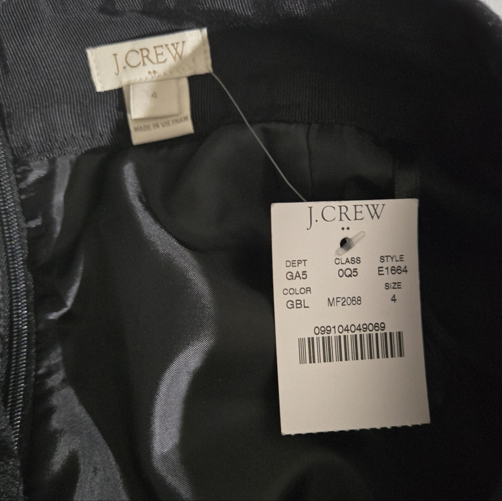 J.Crew Classic Black Women's Skirt With Pockets Size 4 - Picture 4 of 8